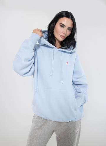 Champion Reverse Weave Hoodie in Blue