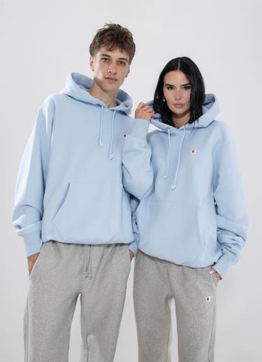Champion Reverse Weave Hoodie in Blue