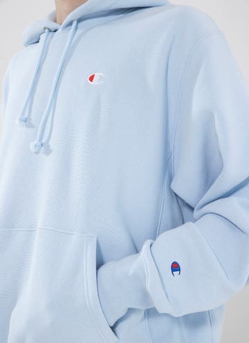 Champion Reverse Weave Hoodie in Blue