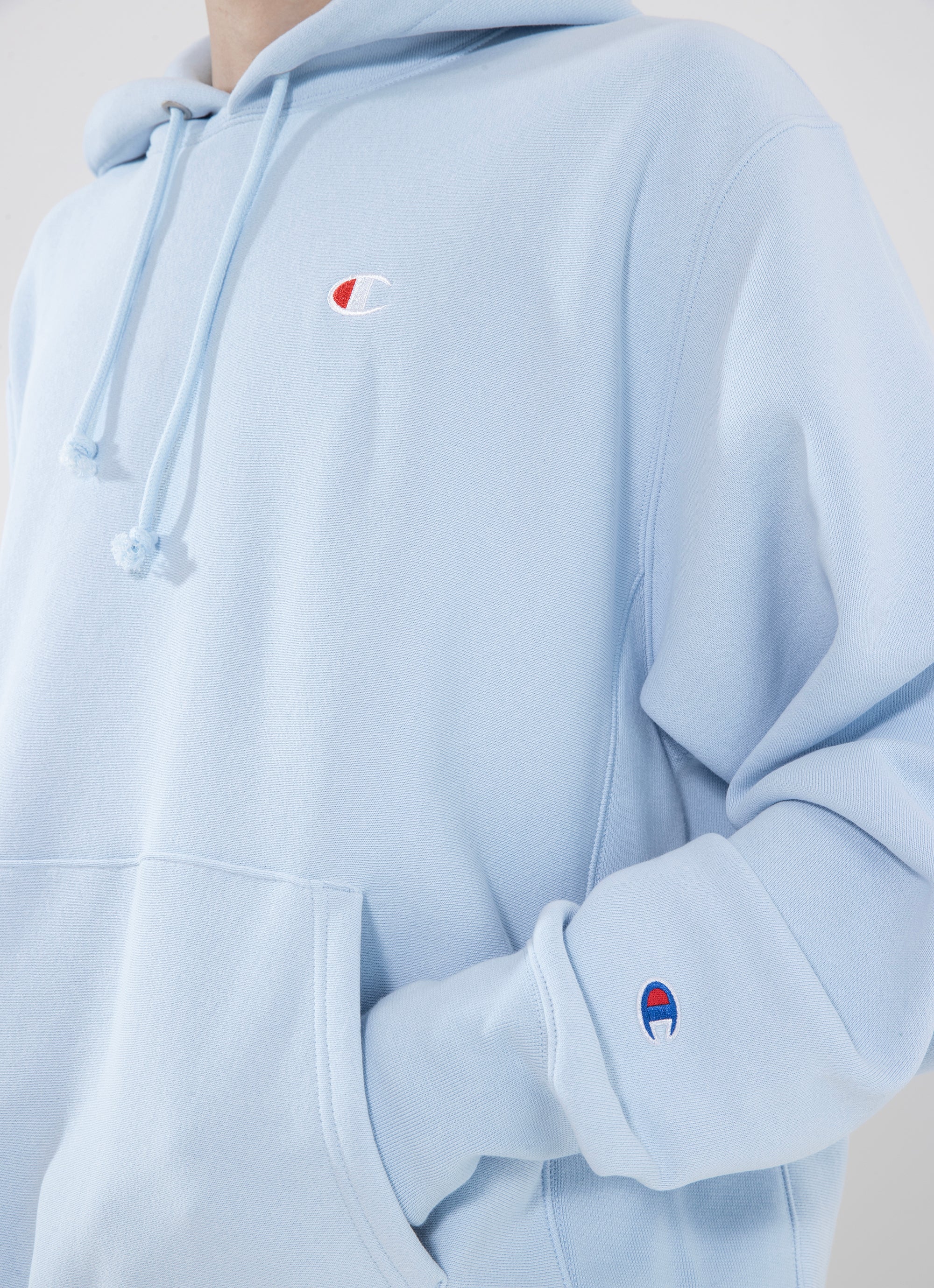 Champion Reverse Weave Hoodie in Blue