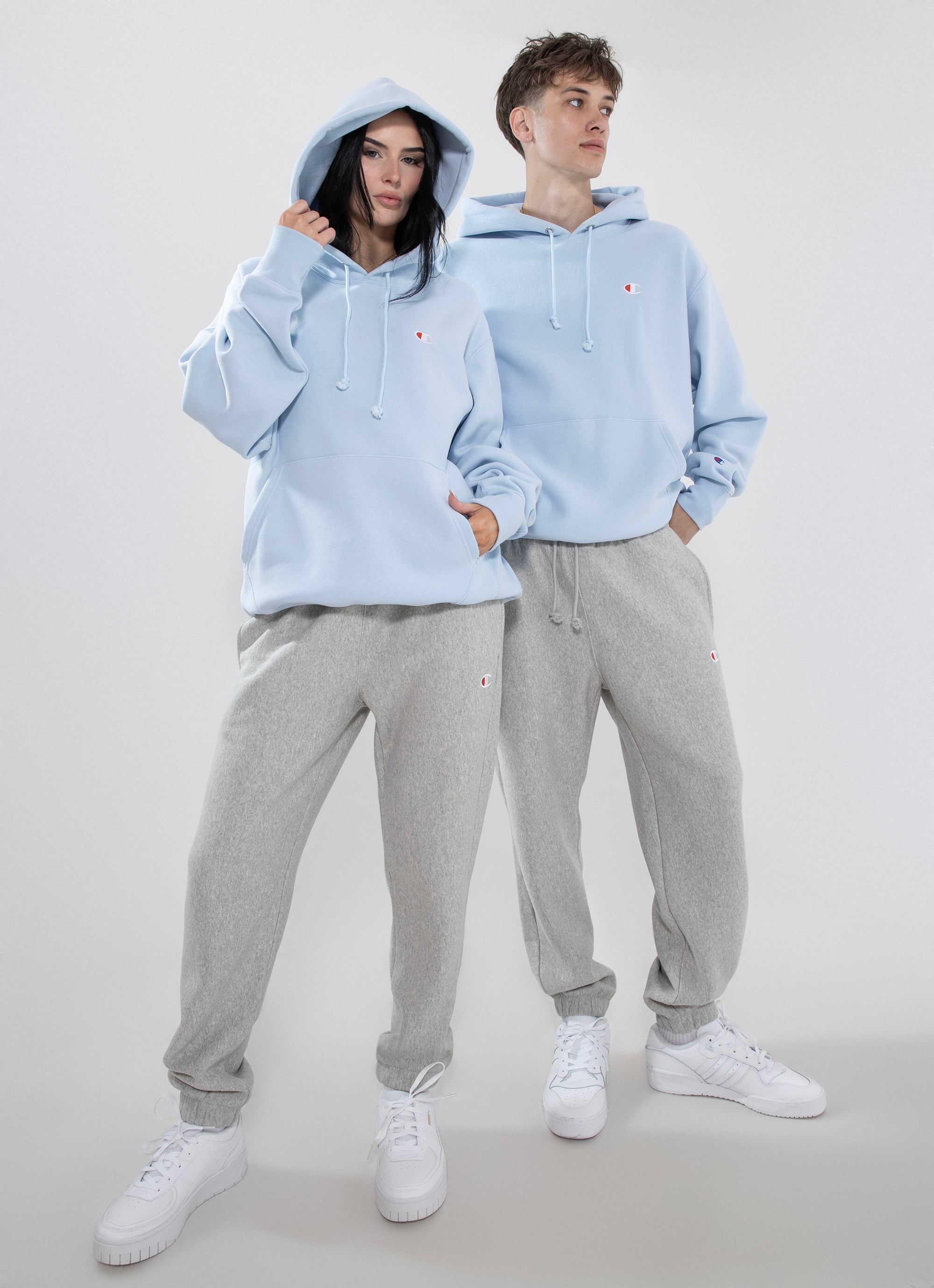 Champion Reverse Weave Hoodie in Blue