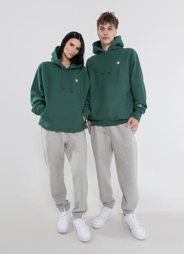 Champion Reverse Weave Hoodie in Green