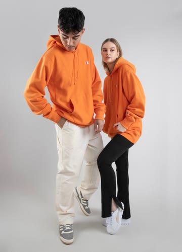Champion Reverse Weave Hoodie in Orange | Red Rat