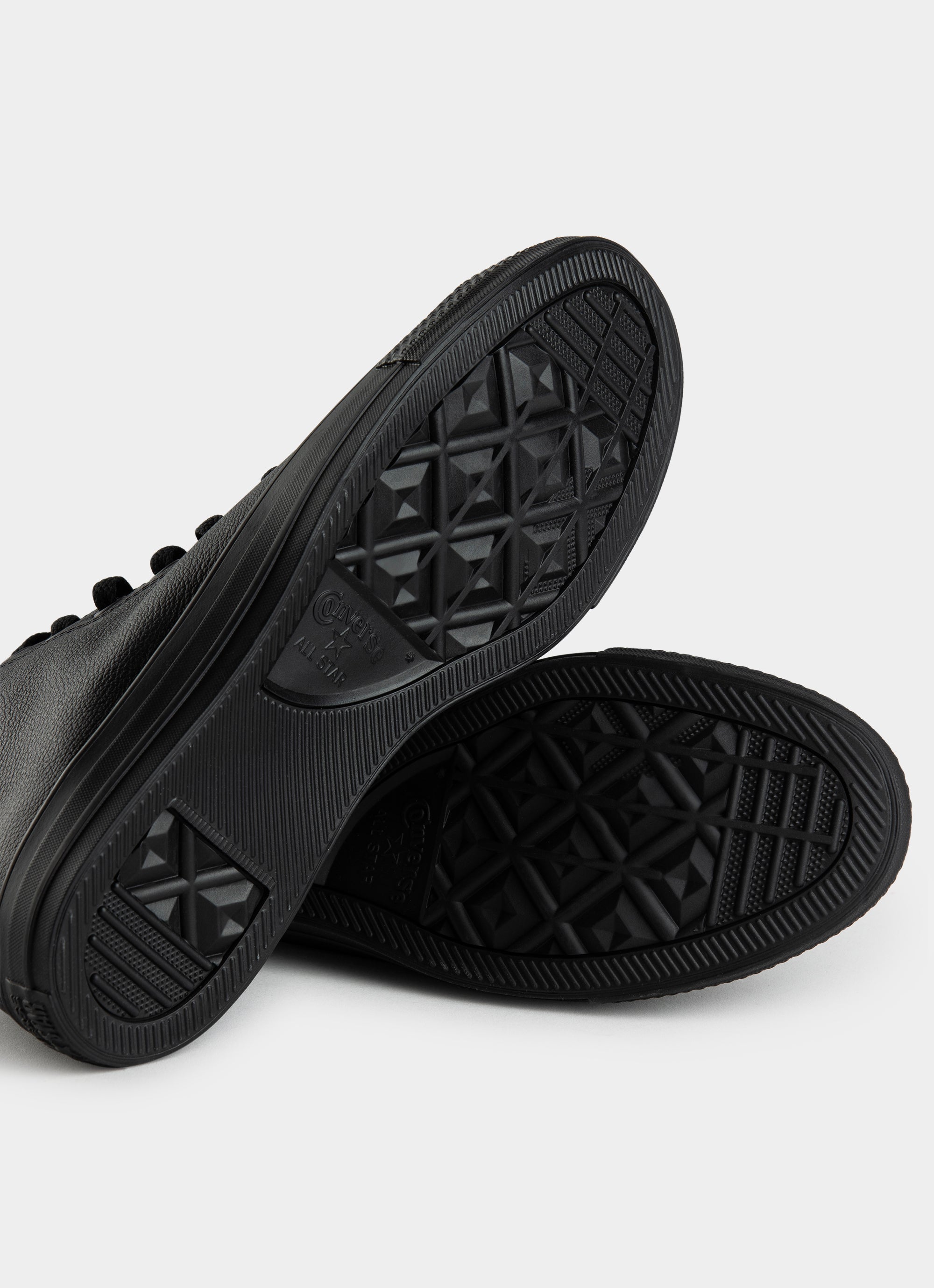 Converse Chuck Taylor All Star High Monochrome 'leather' Shoe in Black