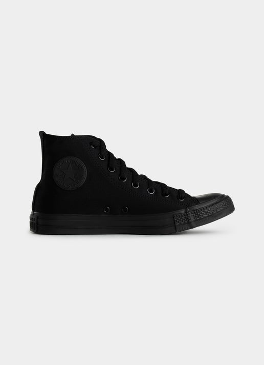 Converse Chuck Taylor All Star High Monochrome Shoe in Black | Red Rat