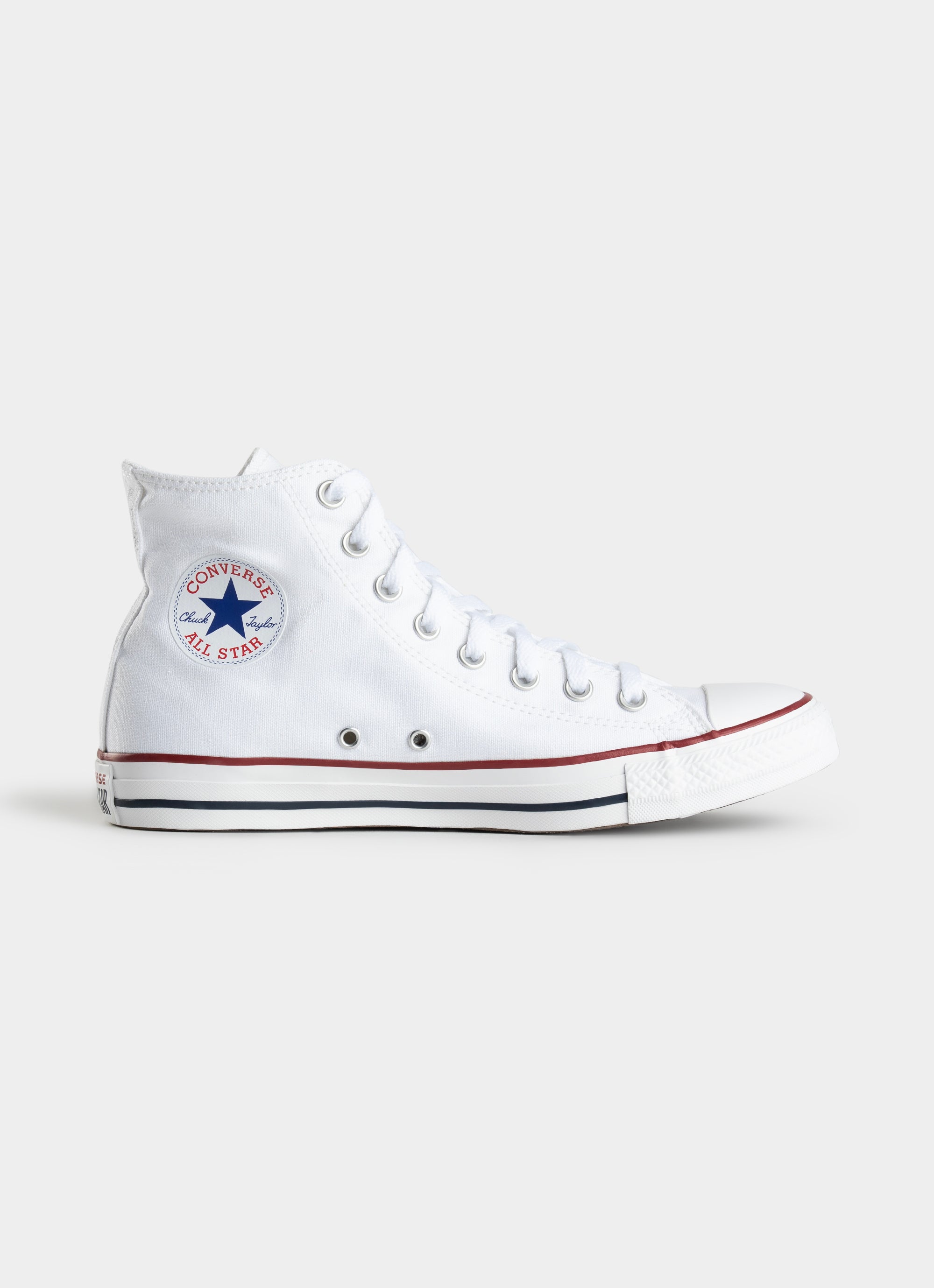 Converse Chuck Taylor All High Shoe in White | Red