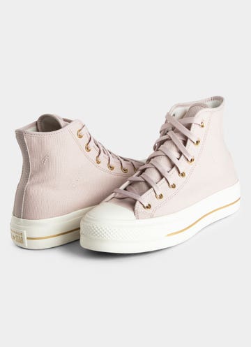 Converse Chuck Taylor All Star Lift Platform Tailored Lines Shoes - Womens in Pink