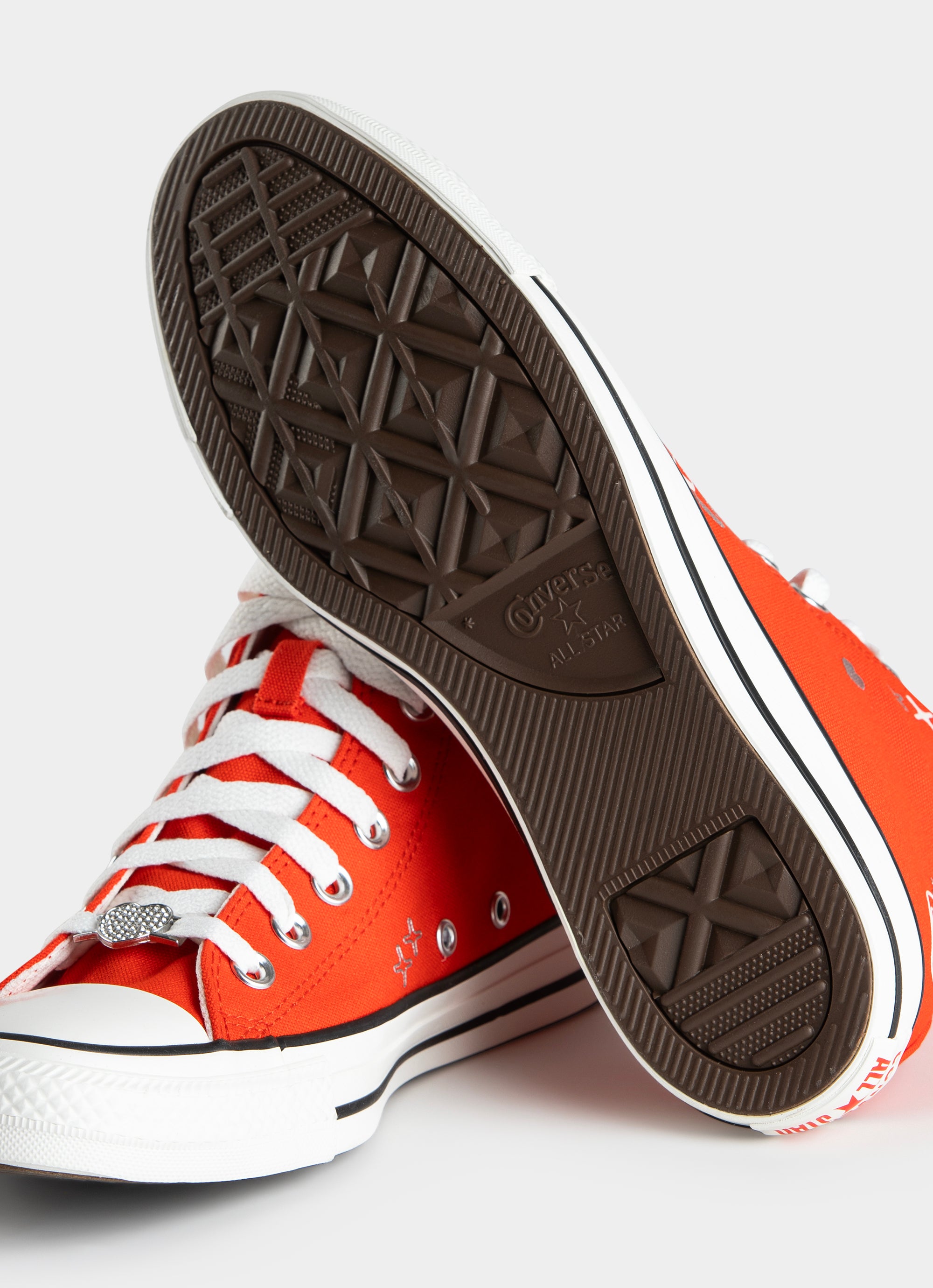 Converse Chuck Taylor All Star Y2k Heart Hi Top Fever Dream Shoes - Womens in Red