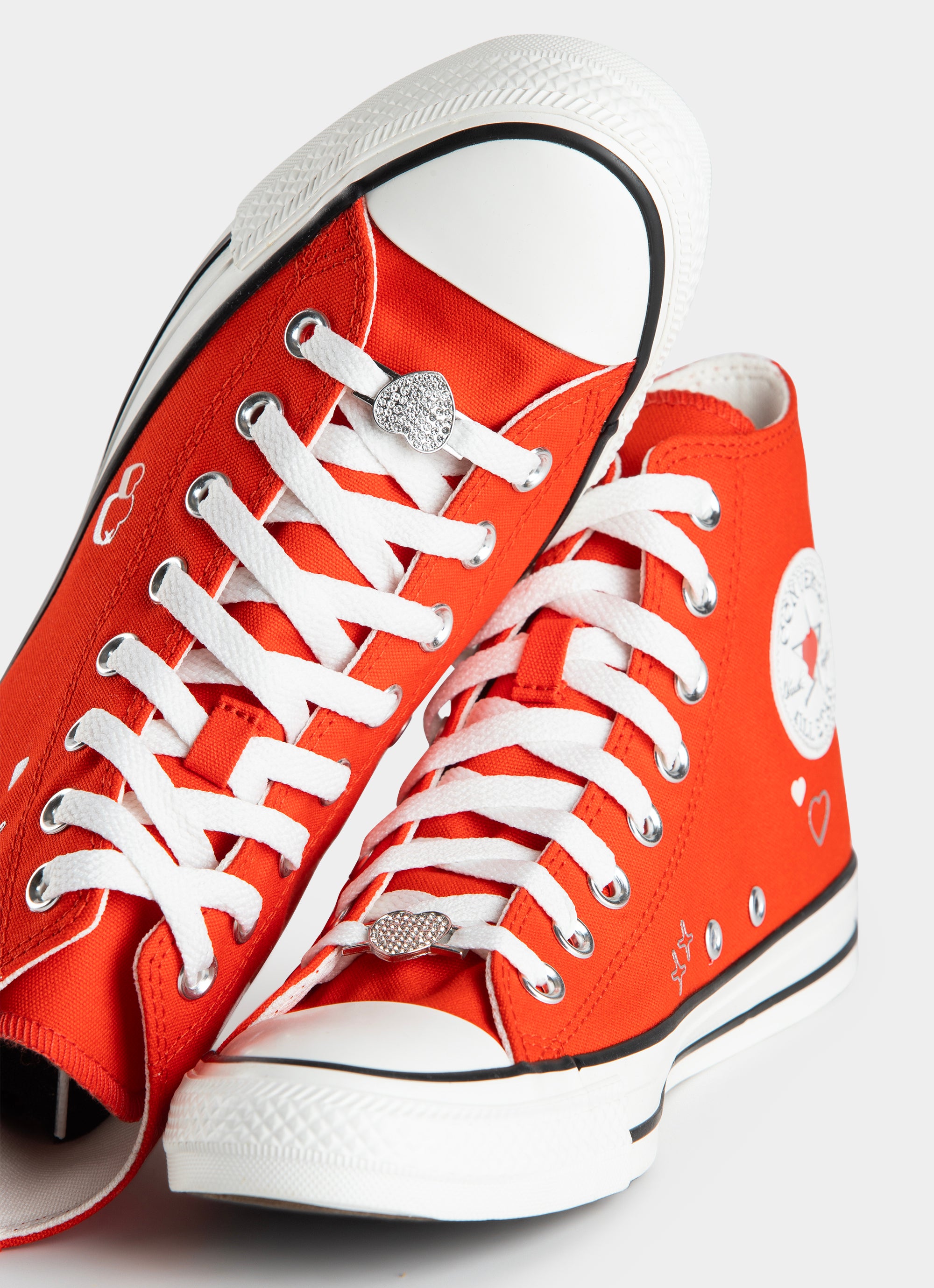 Converse Chuck Taylor All Star Y2k Heart Hi Top Fever Dream Shoes - Womens in Red