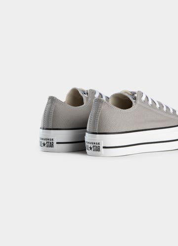 Converse Chuck Taylor All Start Lift Low Shoes - Womens in Grey