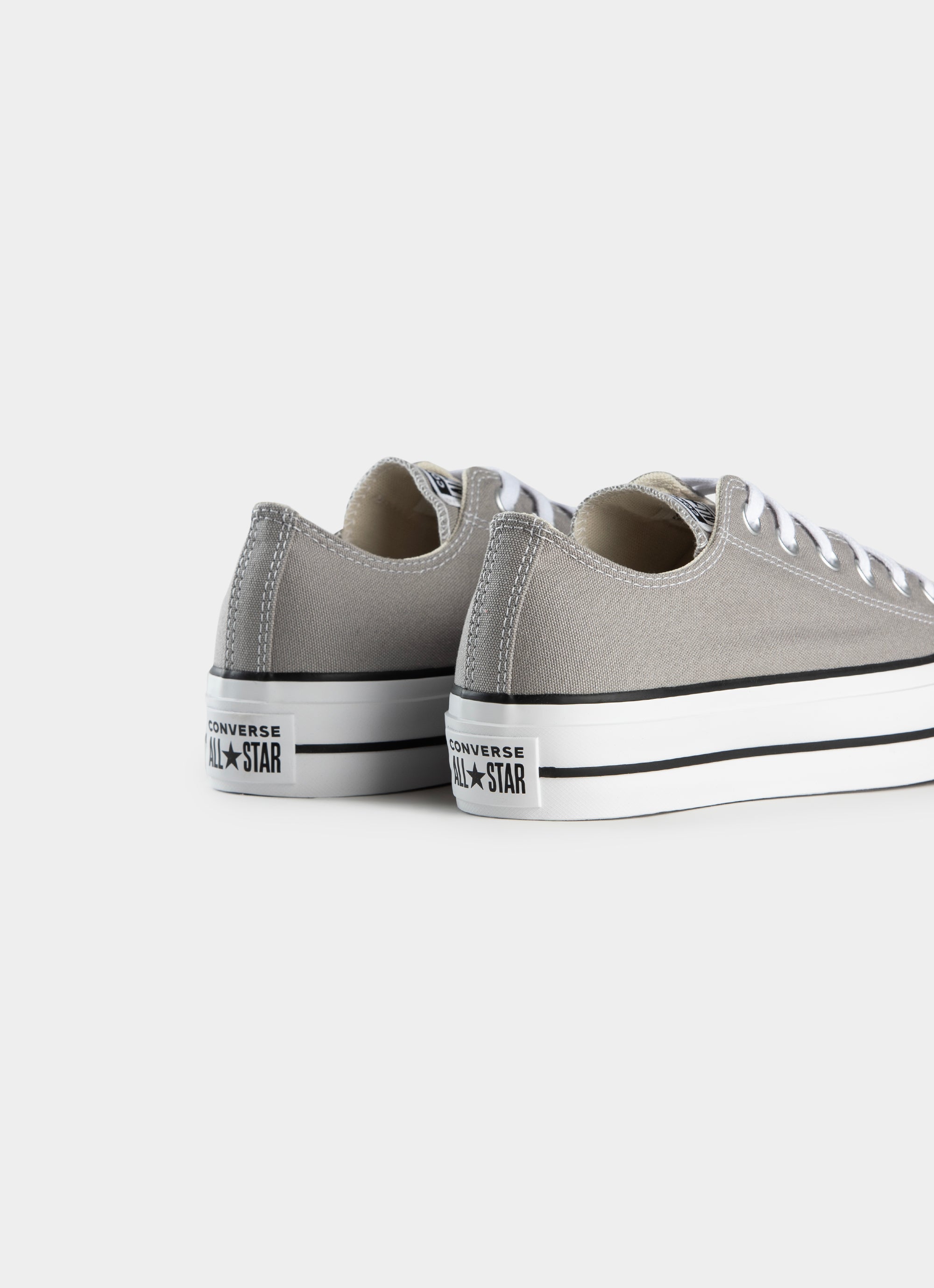 Converse Chuck Taylor All Start Lift Low Shoes - Womens in Grey