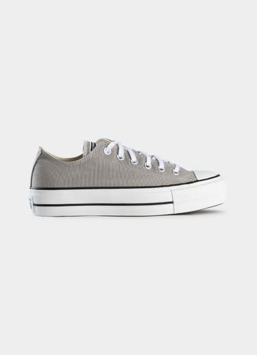 Converse Chuck Taylor All Start Lift Low Shoes - Womens in Grey