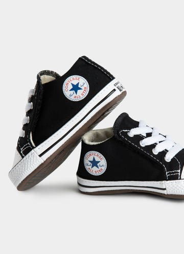 Converse Chuck Taylor First Star Shoe - Infant in Black Red Rat