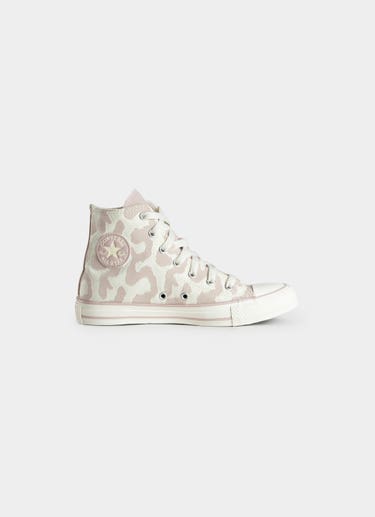 Converse Chuck Taylor Lavish Leopard Hi Shoes - Kids in Pink