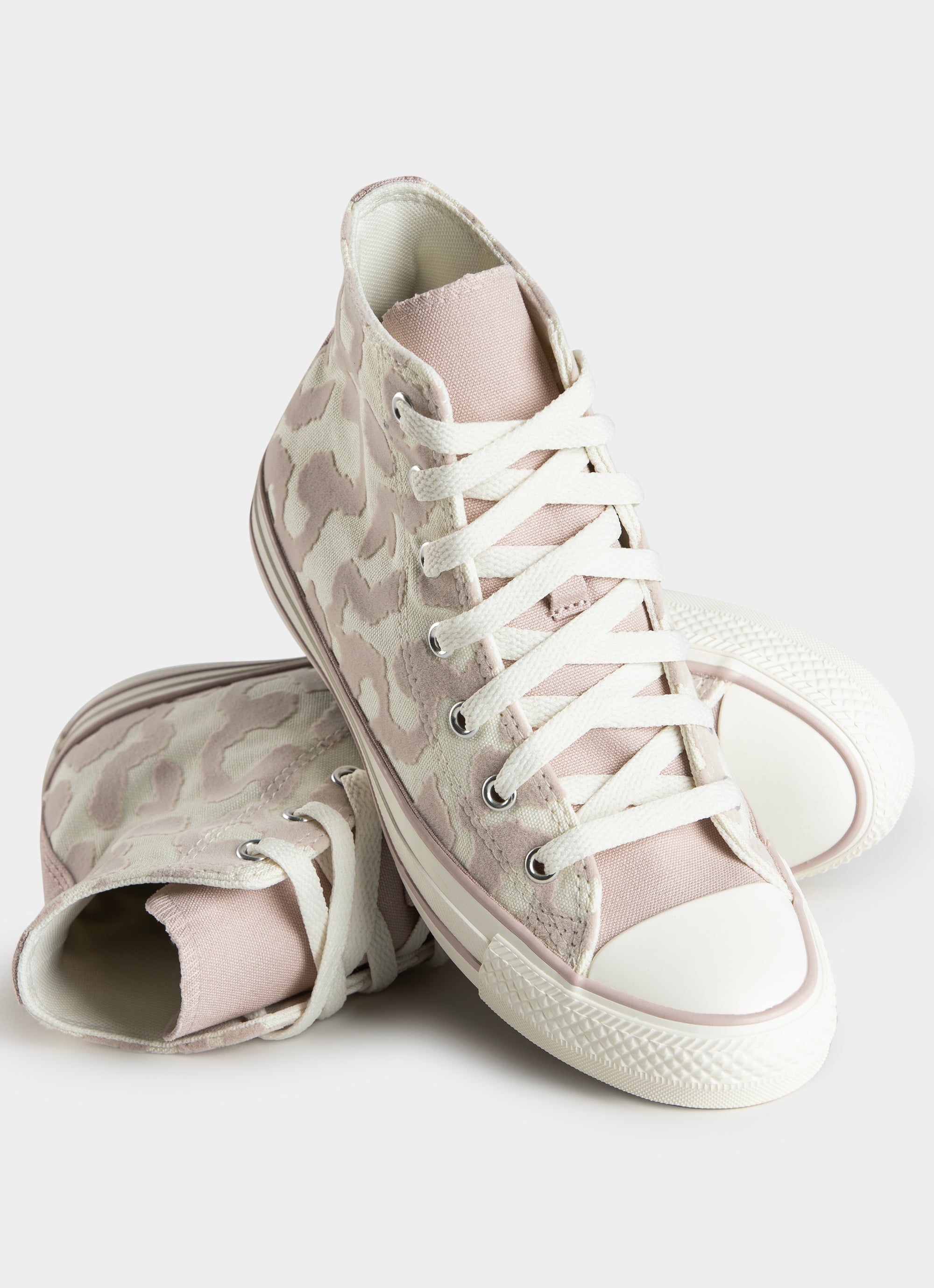 Converse Chuck Taylor Lavish Leopard Hi Shoes - Kids in Pink