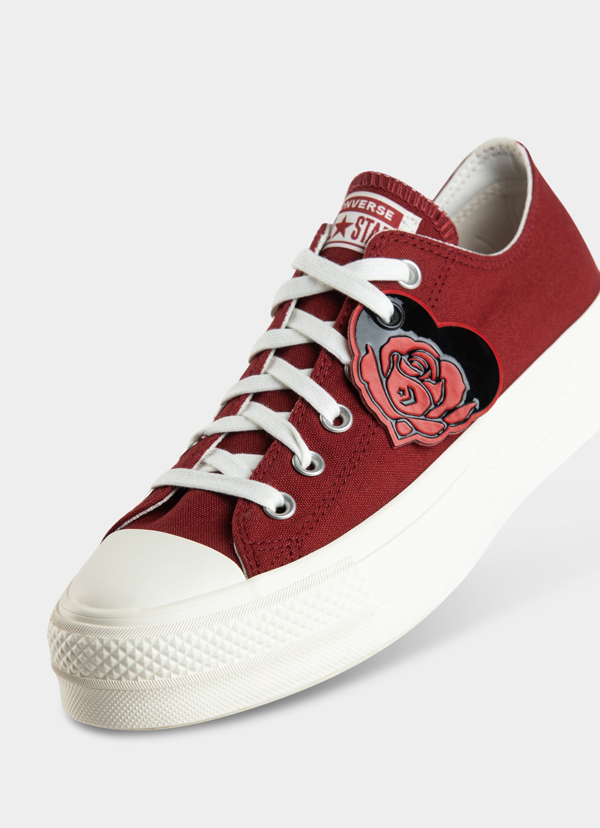 Converse Chuck Taylor Lift Valentines Low Shoes - Womens in Red