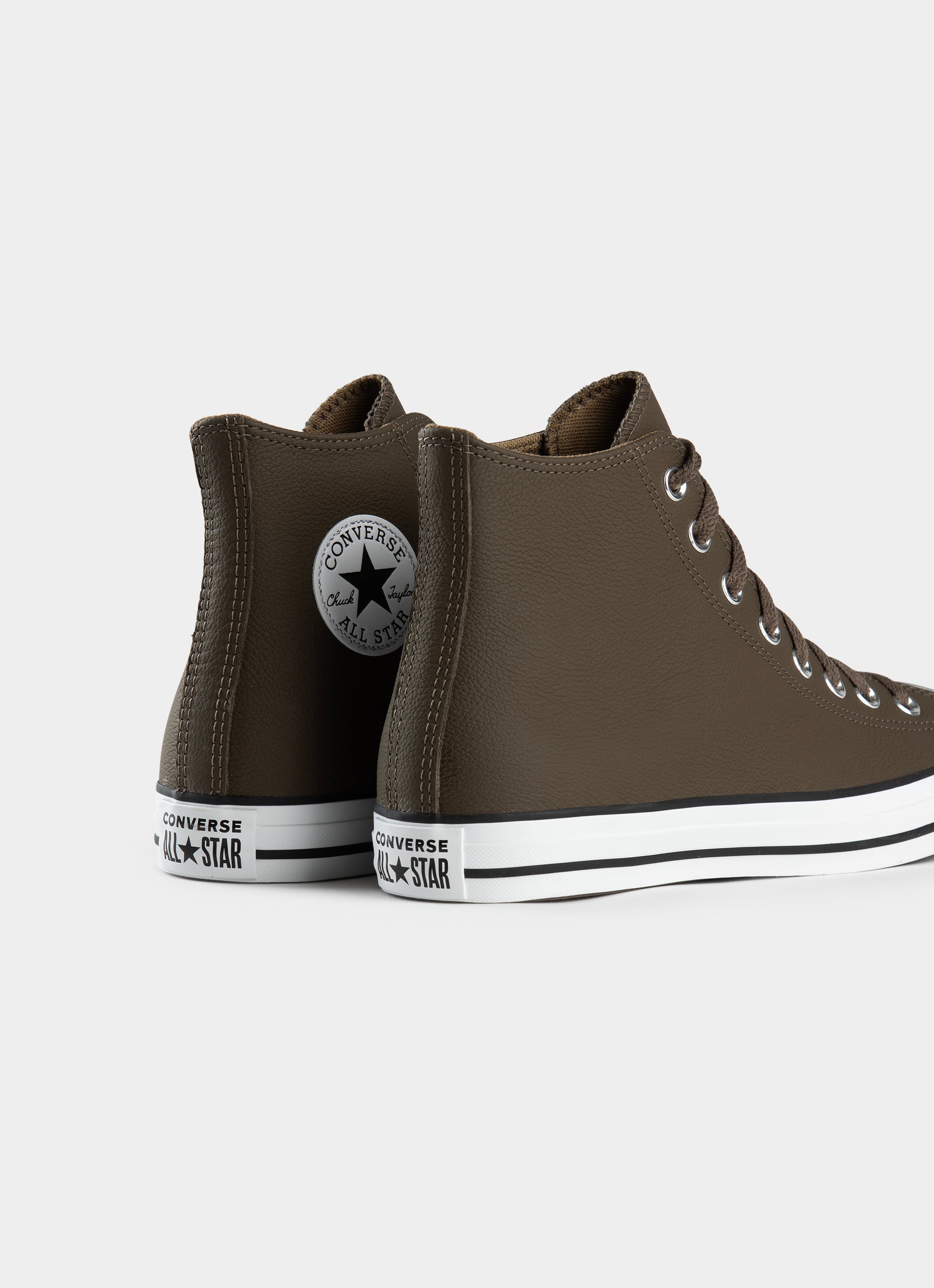 Converse Chuck Taylor Seasonal Leather Hi Smo Shoes in Brown