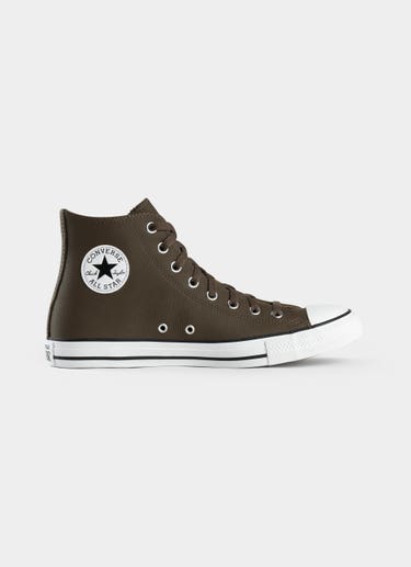 Converse Chuck Taylor Seasonal Leather Hi Smo Shoes in Brown