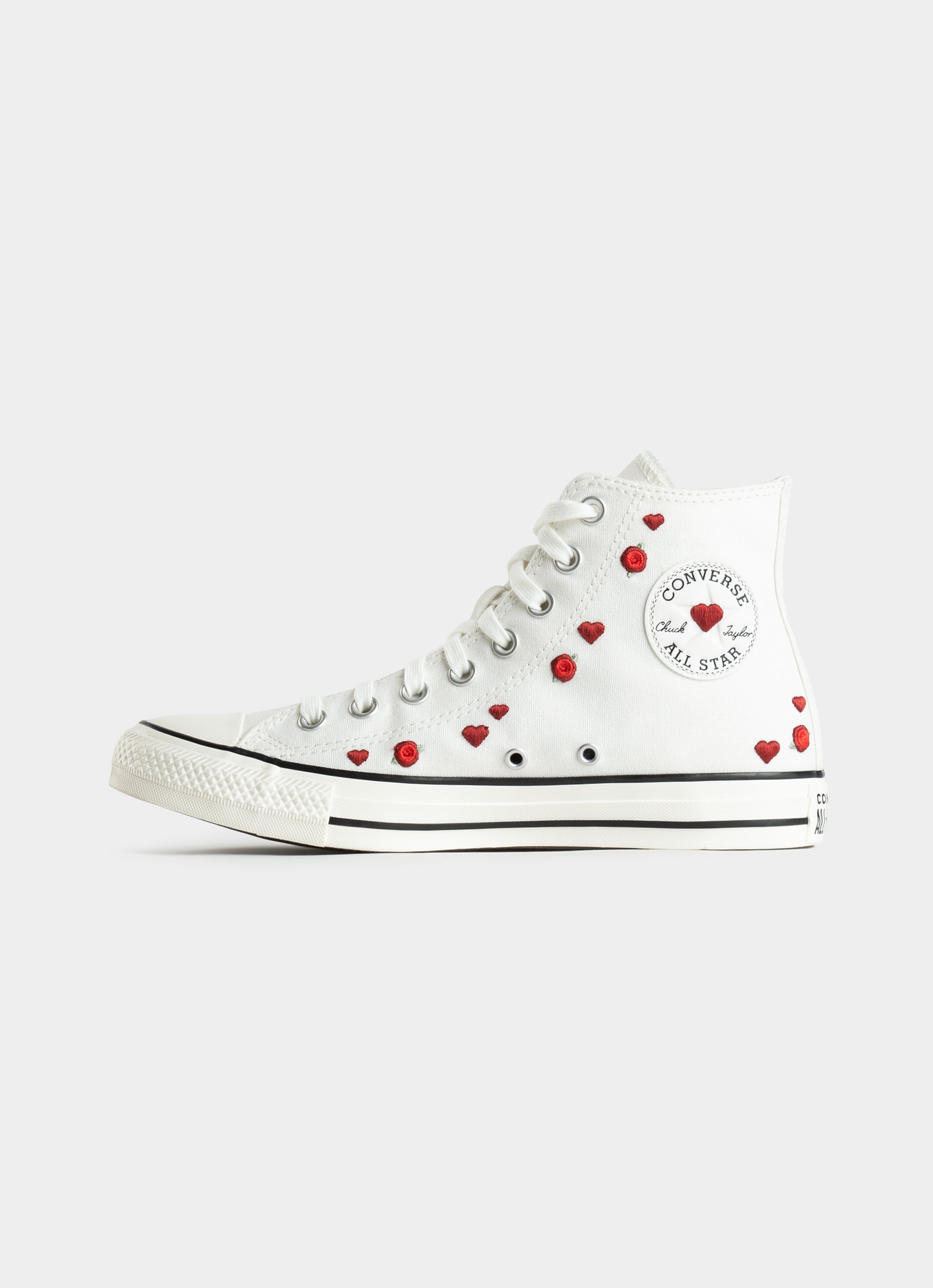 Converse Chuck Taylor Valentines Hi Shoes - Womens in White