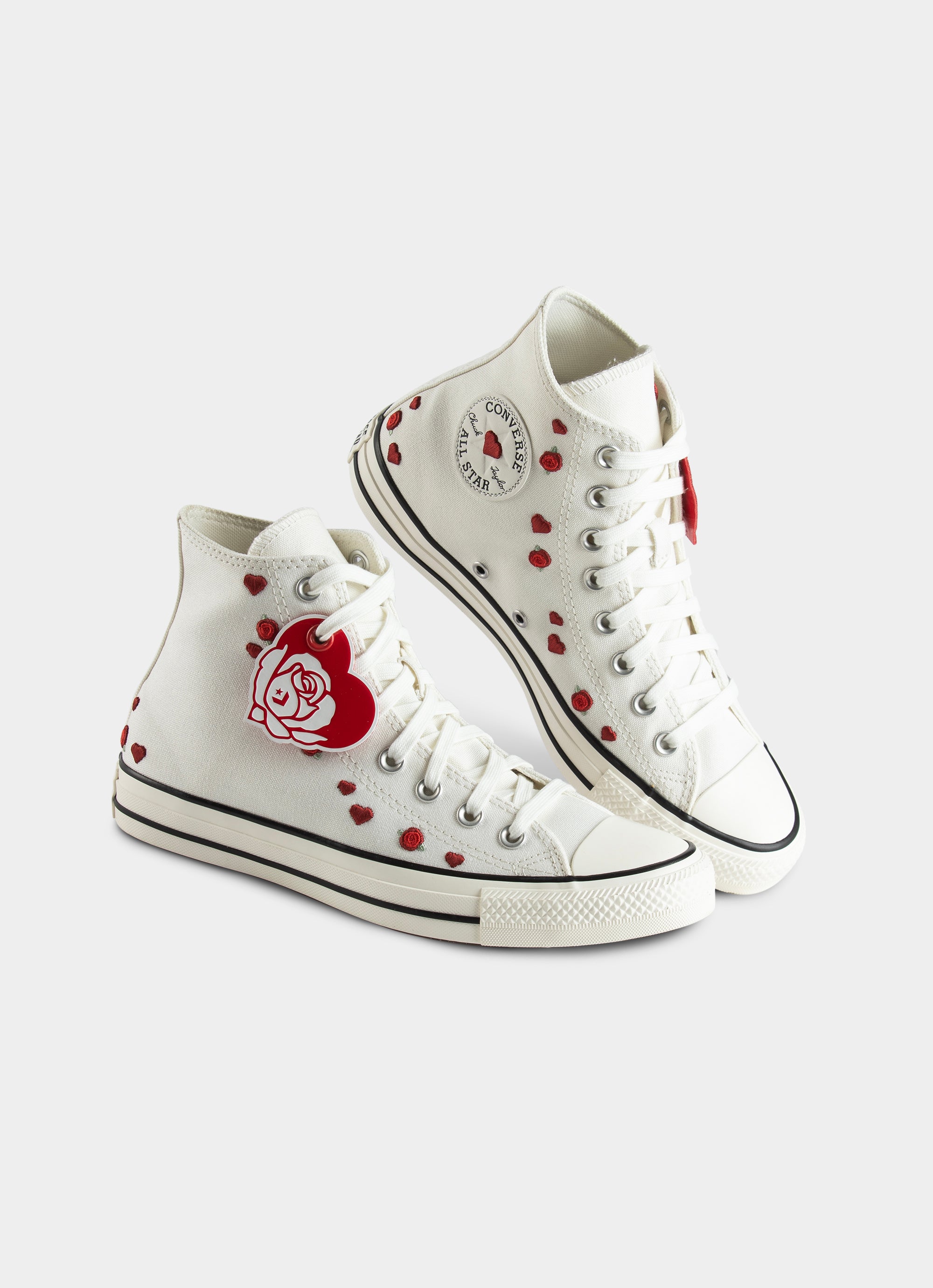 Converse Chuck Taylor Valentines Hi Shoes - Womens in White