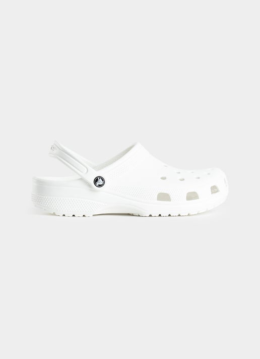 Crocs Classic Clog - Unisex in White | Red Rat