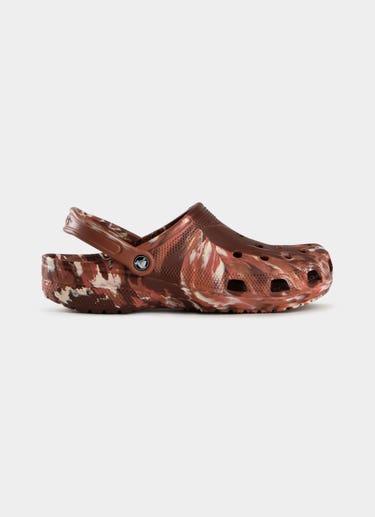 Crocs Classic Marbled Clog in Red