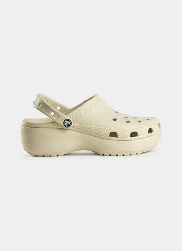 Crocs Classic Platform Clog - Womens in Beige