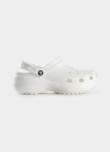 Crocs Classic Platform Clog - Womens in White