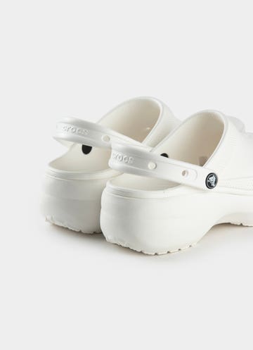Crocs Classic Platform Clog - Womens in White