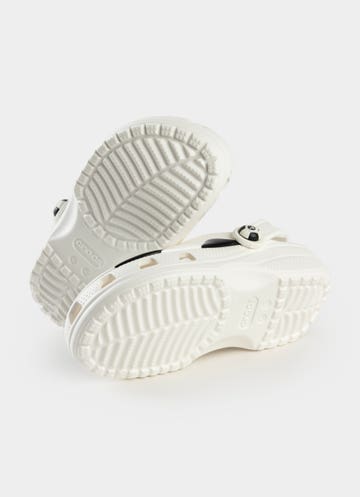 Crocs Classic Soccer Ball Clog - Kids in White