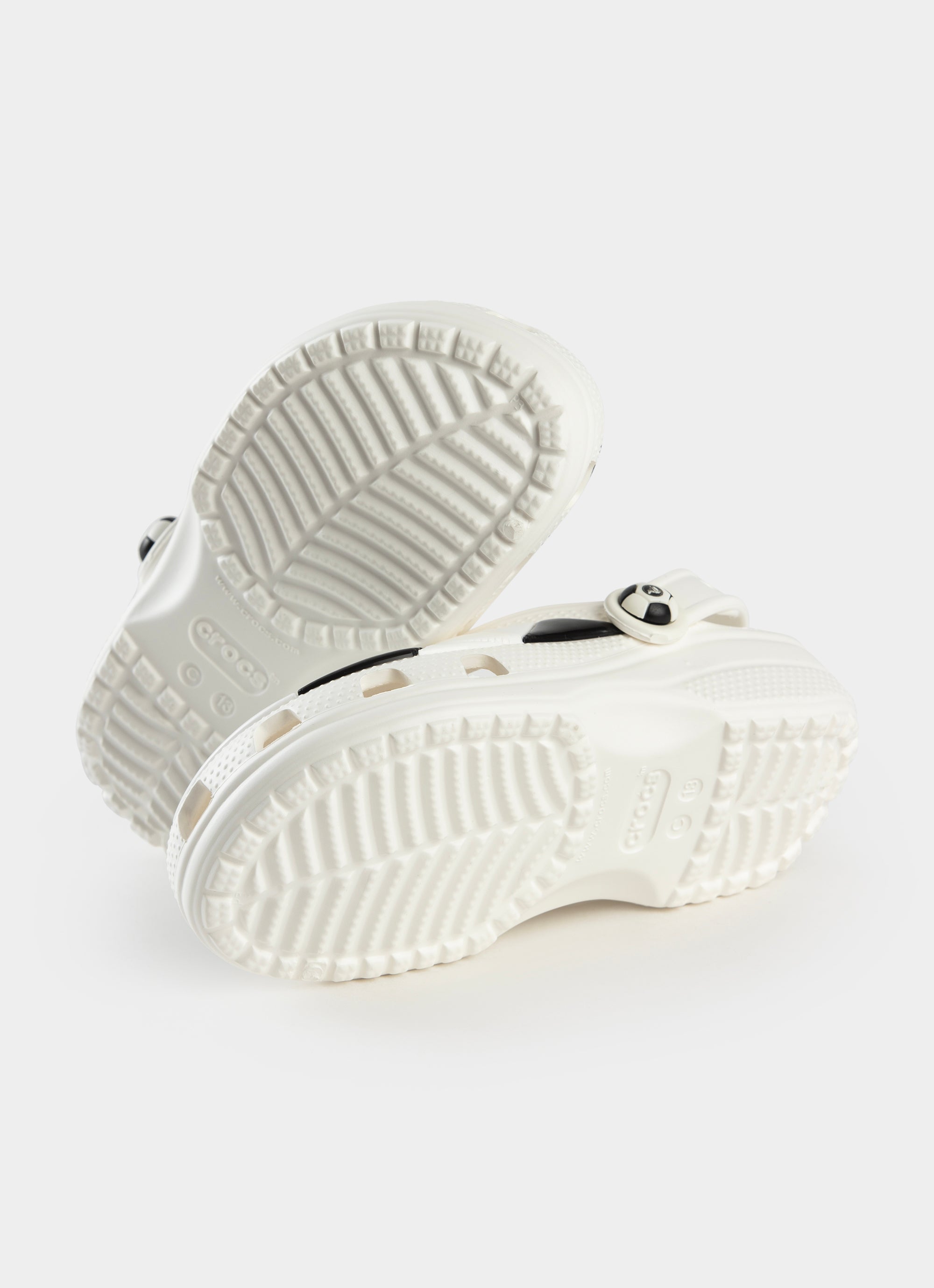 Crocs Classic Soccer Ball Clog - Kids in White