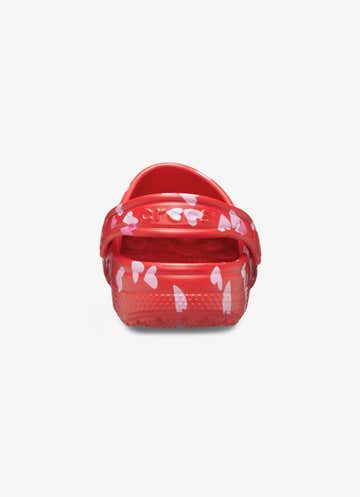 Crocs Classic V Day Clog - Kids in Red