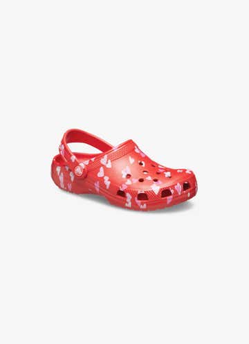 Crocs Classic V Day Clog - Kids in Red