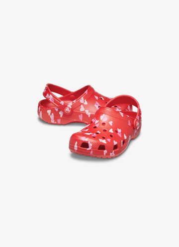 Crocs Classic V Day Clog - Kids in Red