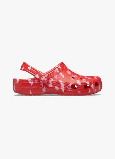 Crocs Classic V Day Clog - Unisex in Red