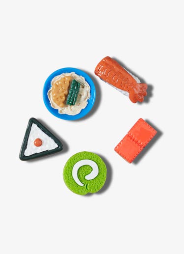 Crocs Jibbitz 3d Mini Sushi Party 5 Pack in Multi