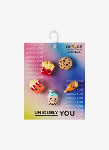 Crocs Jibbitz Bad But Cute Foods  - 5 Pack in Multi