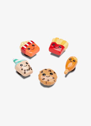 Crocs Jibbitz Bad But Cute Foods  - 5 Pack in Multi