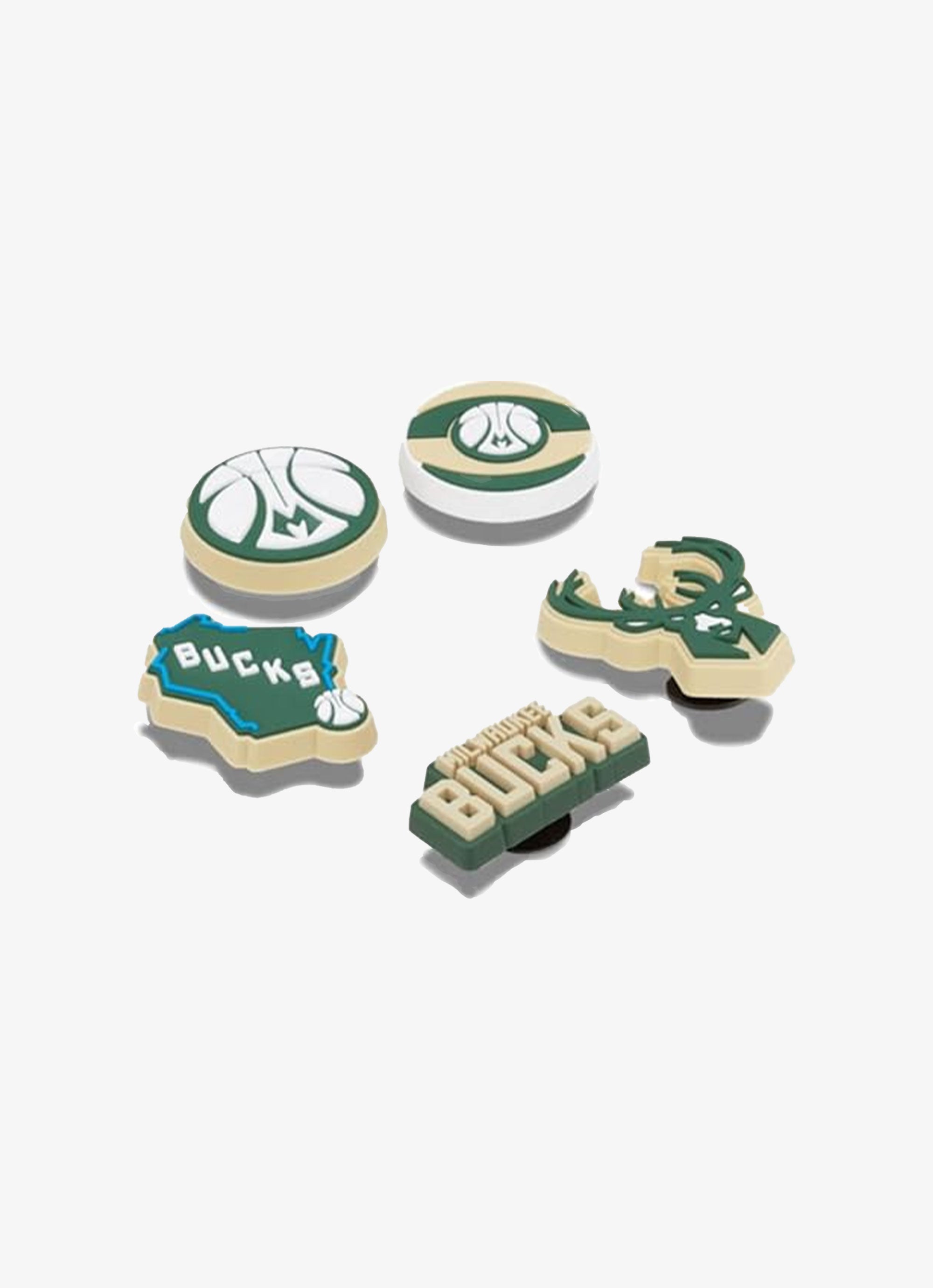 Crocs Jibbitz Nba Milwaukee Bucks 5pc Pack in Multi