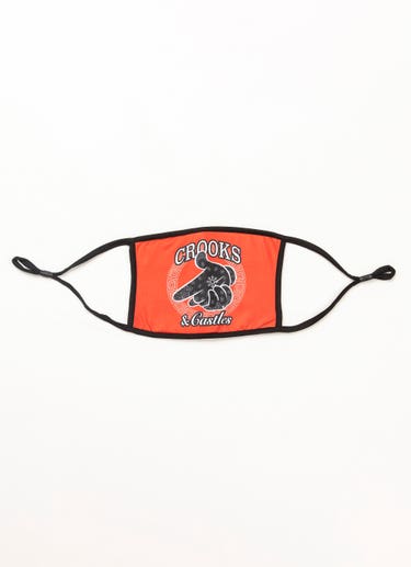 Crooks & Castles Gundana Face Mask in Red