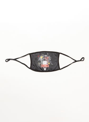 Crooks & Castles Splatter Face Mask in Black