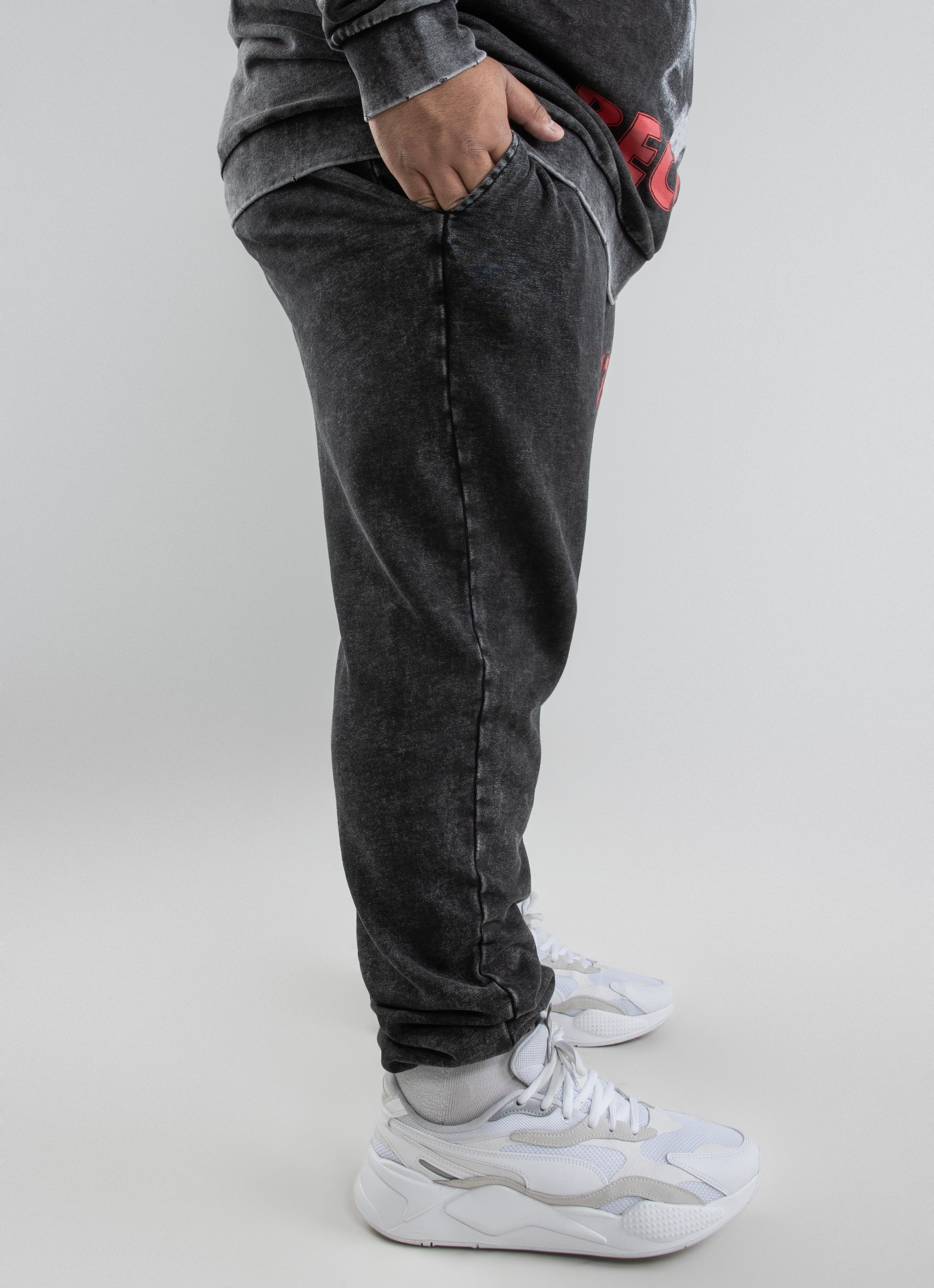 Acid wash cheap joggers mens