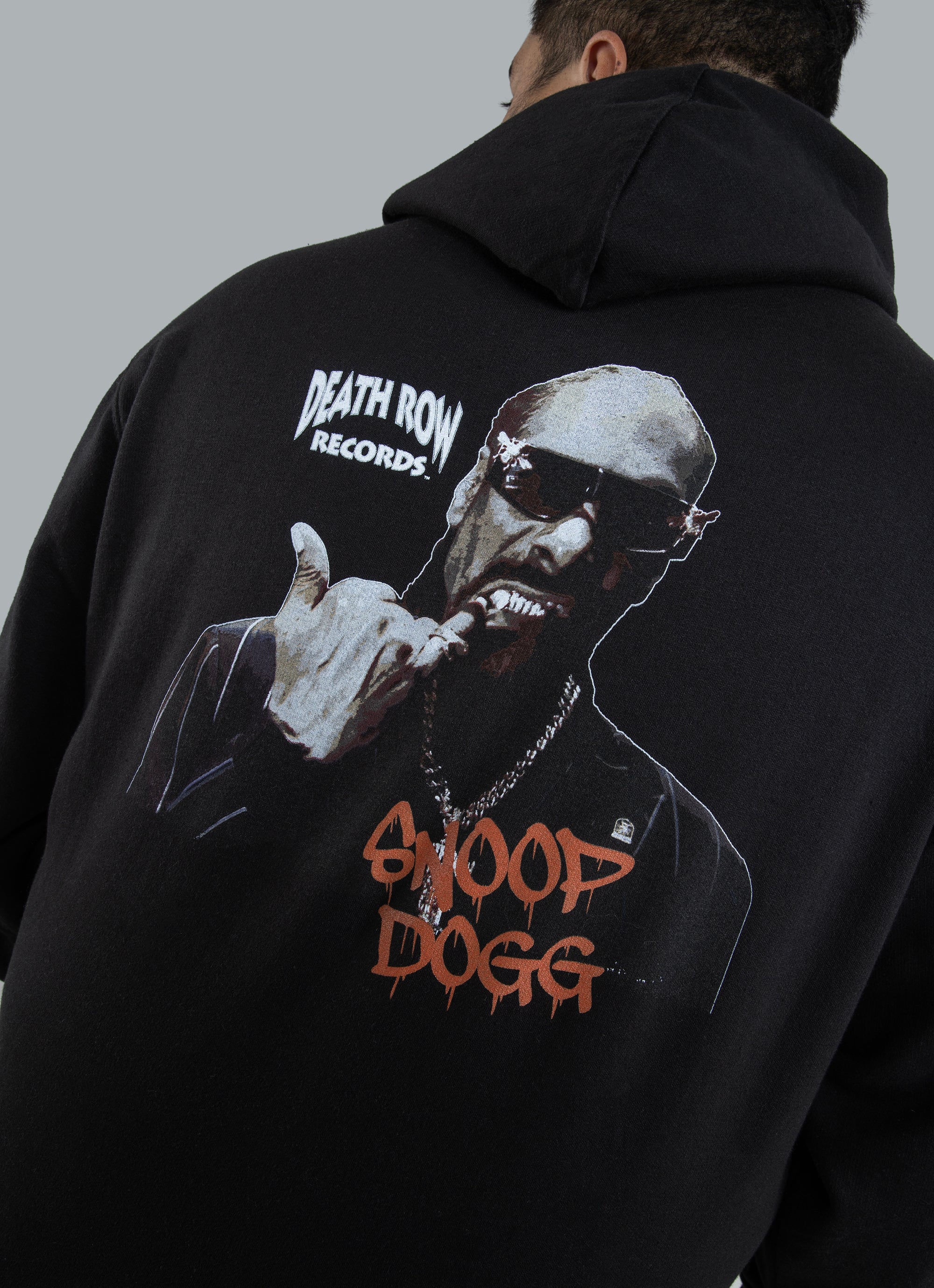 Death Row Records Snoop Grills Hoodie - Big & Tall in Black | Red Rat