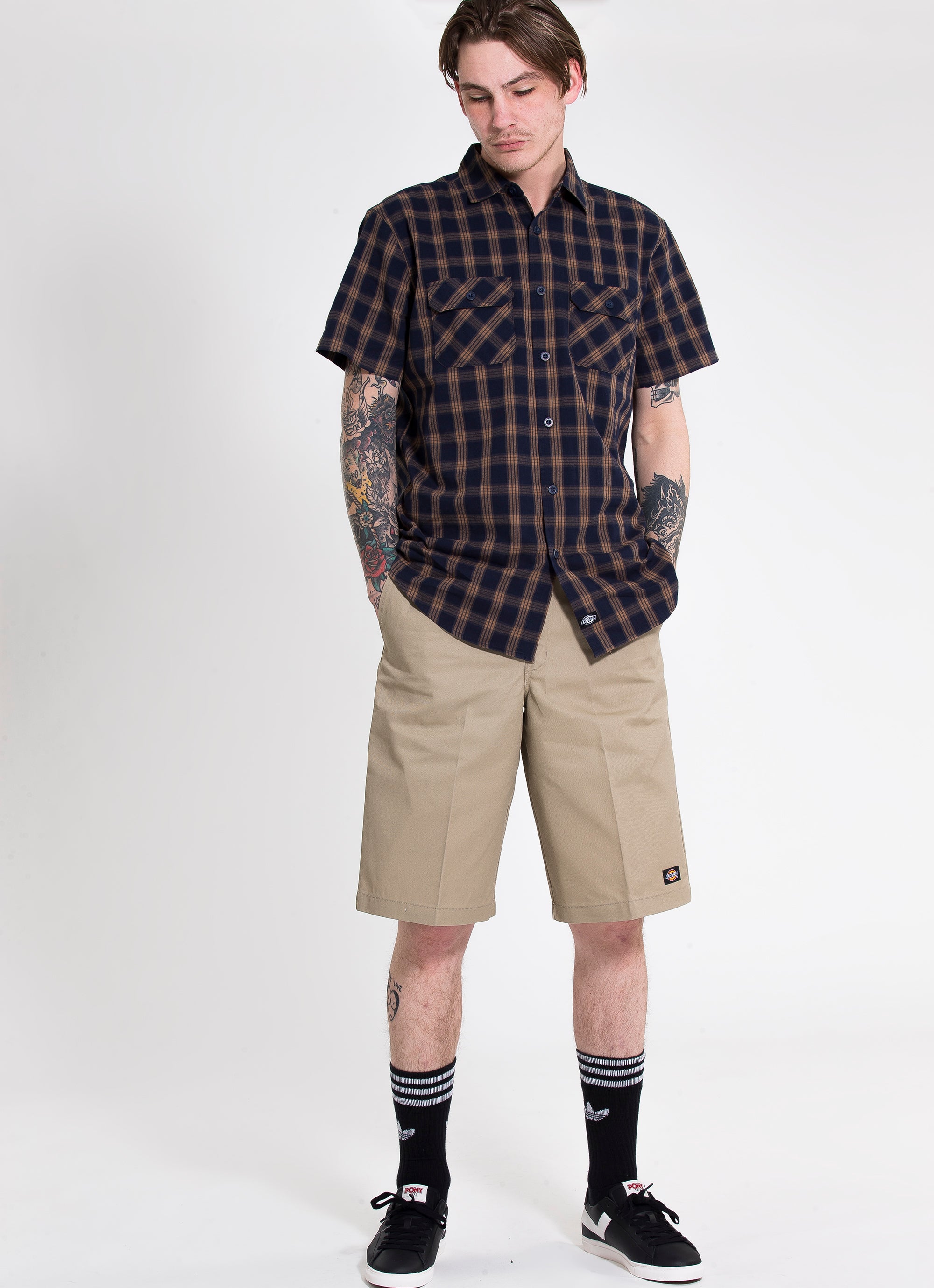 Dickies 13" Work Shorts in Brown