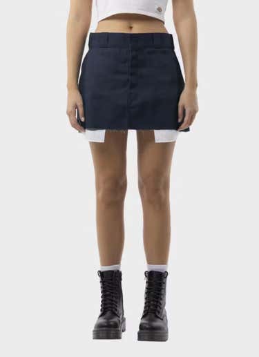 Dickies 874 Mini Skirt - Womens in Blue