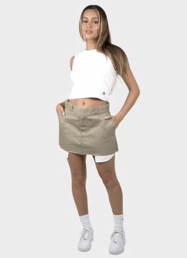 Dickies 874 Mini Skirt - Womens in Brown