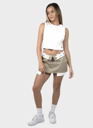 Dickies 874 Mini Skirt - Womens in Brown