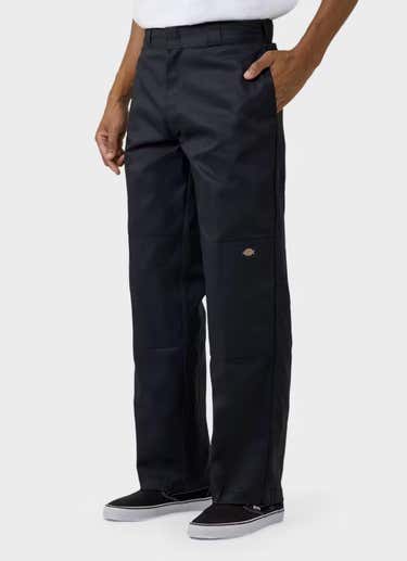 Dickies Double Knee Cargo Ripstop Pants in Black