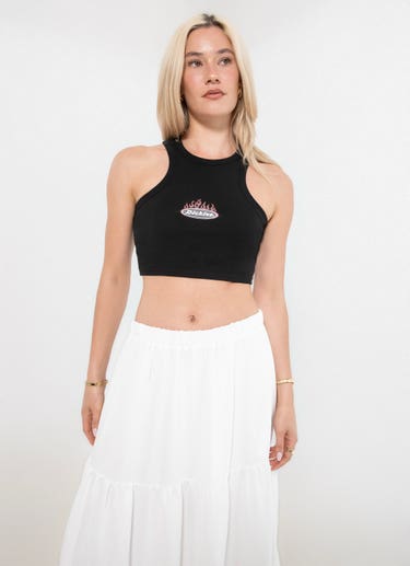 Dickies Fire Boy Crop Tank - Womens in Black