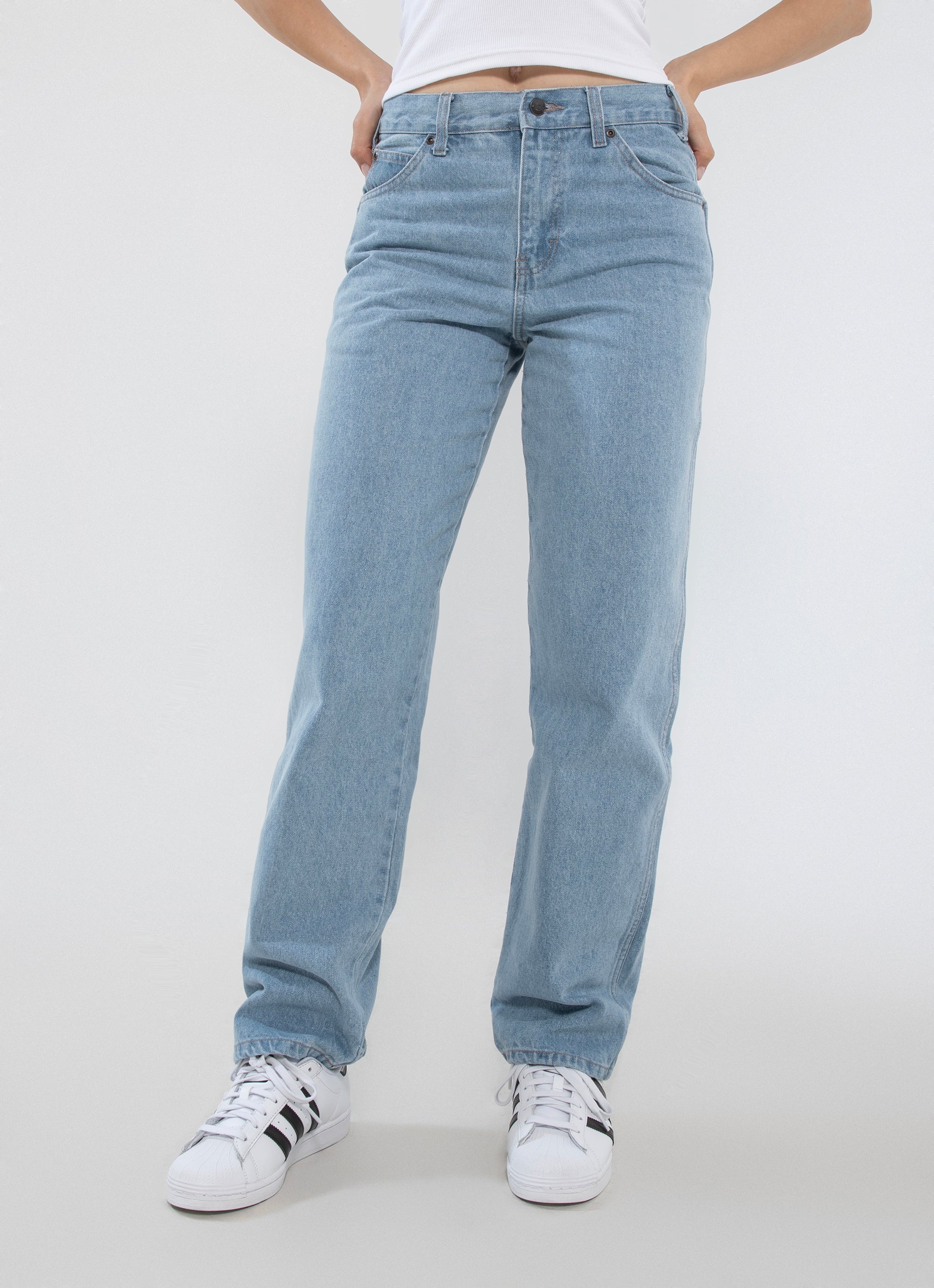 Dickies Relaxed Straight Fit Jeans in Blue